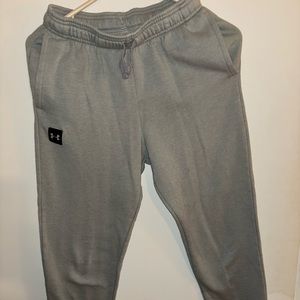 Youth large Under Armor gray joggers.